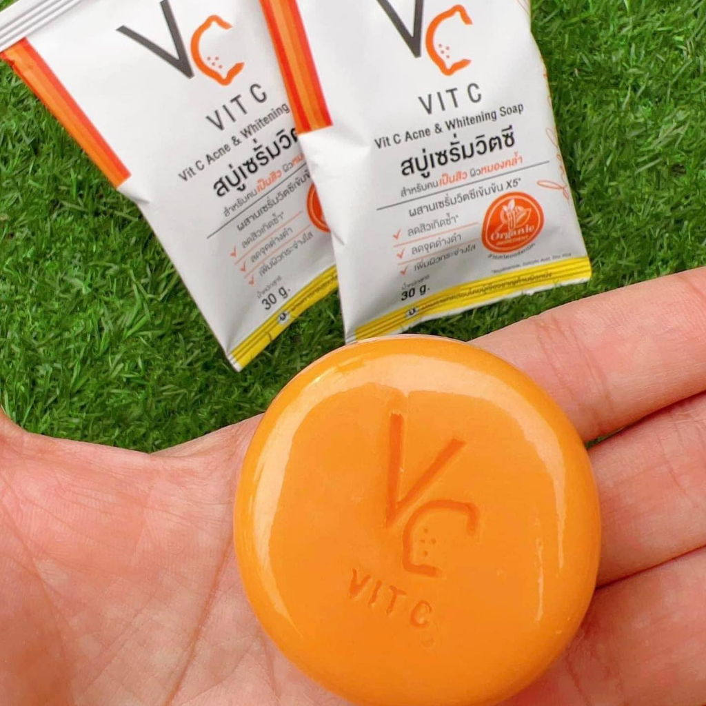 VC Vit C Acne & Whitening Soap สบู่เซรั่มวิตซี