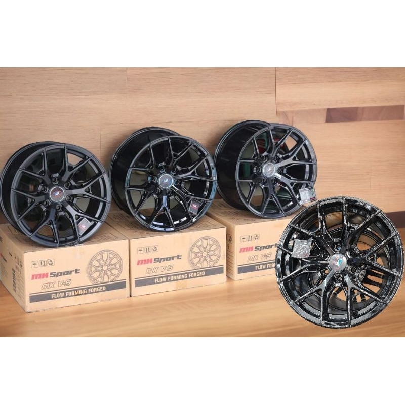 ล้อขอบแม็กขอบ18 6รู139.7 กว้าง9.5 ออฟเซต15 สีดำเงา(ราคารวมทั้งหมด4ล้อ)