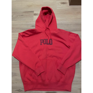 เสื้อฮู้ด Hoodie POLO RALPH LAUREN สีแดงมือสอง ของแท้สภาพใหม่