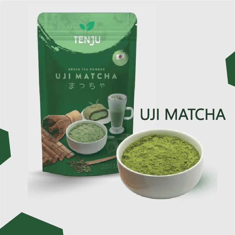 ผงชาเขียว มัทฉะ UJI แท้ 100%🍃 UJI Matcha Powder Tenju 100 g ผงมัทฉะญี่ปุ่น อูจิมัทฉะ 100 กรัม