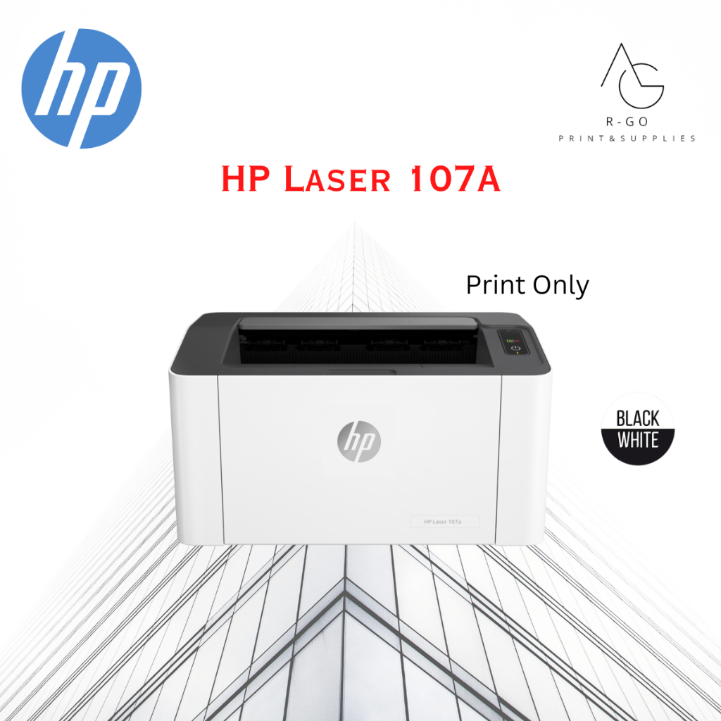 เครื่องพิมพ์เลเซอร์ HP Laser 107A พร้อมโทนเนอร์ของแท้ รับประกันศูนย์ HP ประเทศไทย