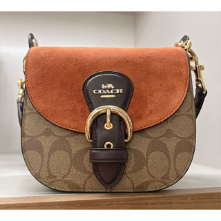 กระเป๋า COACH  Kleo Shoulder Bag 17 In Signature Canvas