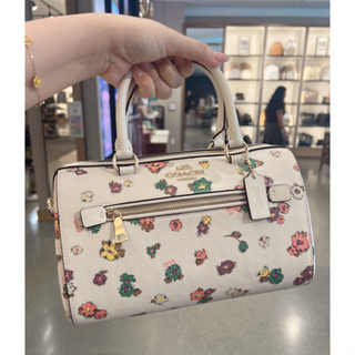 กระเป๋า COACH  หมอน Rowan Satchel With Spaced Floral Field Print