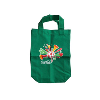 กระเป๋าผ้า สีเขียว โค้ก Coca Cola ขนาด25x34cm. (ของพรีเมี่ยม)