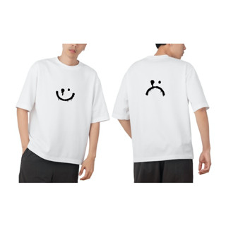 PUN Smiley T-Shirt เสื้อ Original Logo PUN [White]