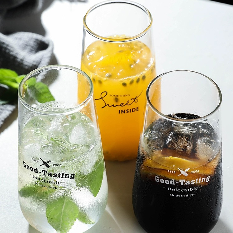 พร้อมในไทย แก้วทนความร้อ แก้วกาแฟสดนม ถ้วยบ้านขนม ถ้วยน้ำผลไม้ juice glass ราคา ถูกที่สุด ดีลบีเคเค แกลเลอรีภาพที่ 6