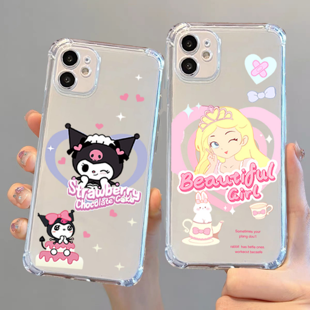 เคสซิลิโคน เคสลายการ์ตูนน่ารักๆ  เคสใส กันกระแทก สำหรับ OPPO A74 4g A93 A54 A96 A17 A17K A77 A83
