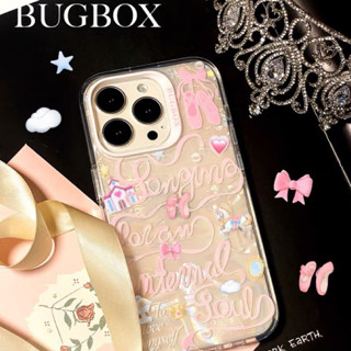 Bugbox ballet glitter phone case เคสไอโฟนมุกเรืองแสงลายน่ารักๆรองเท้าบัลเล่ต์