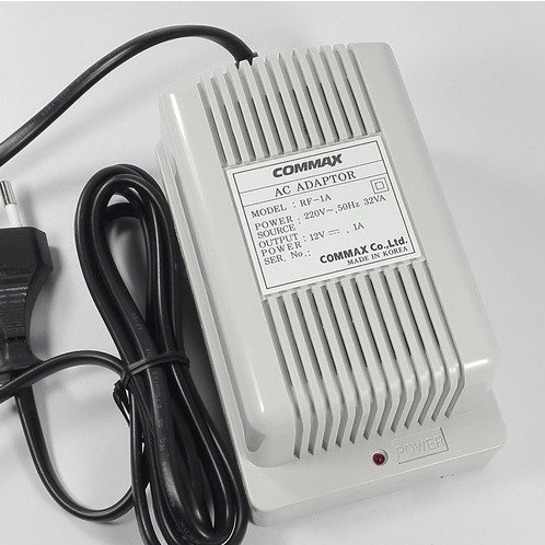 COMMAX - RF-1A - แปลงไฟ AC Adapter 220V AC to 12V DC 1A 50Hz.