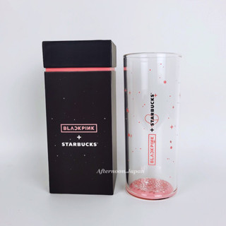🛒  [พร้อมส่ง] แก้วใสทรงสูง Starbucks X Black pink / Starbucks แท้💯‼️