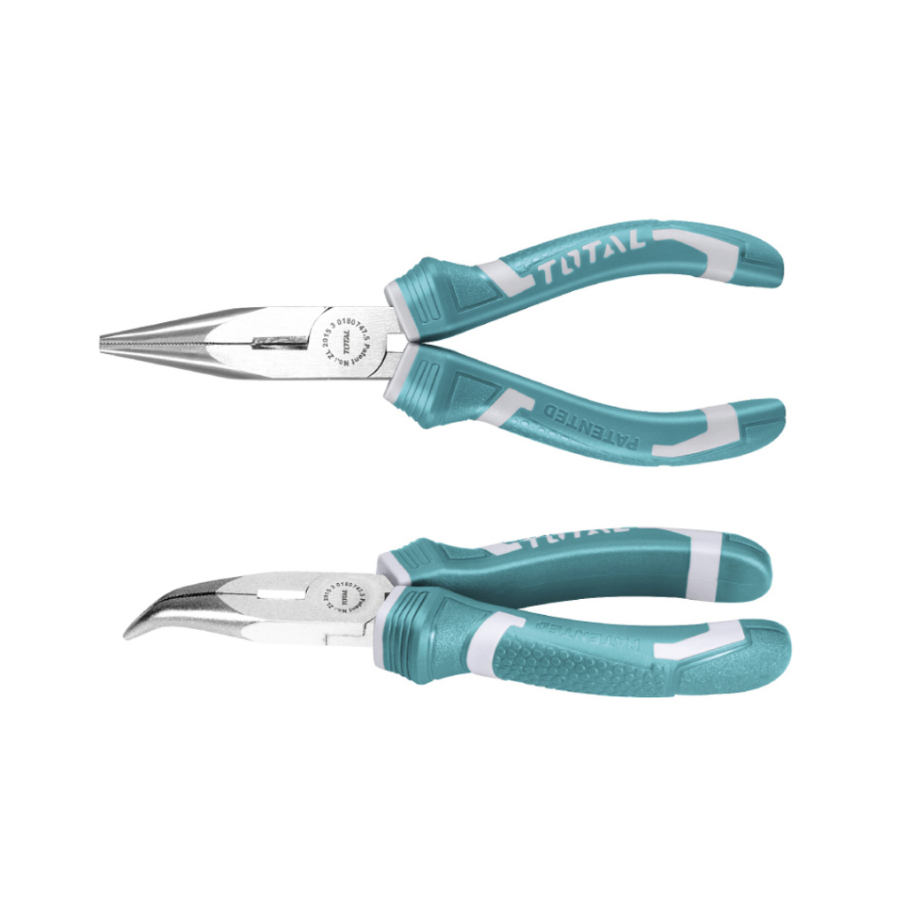 Total คีมปากแหลม ปลายงอ 6 นิ้ว รุ่น THT1466P / 4.5 นิ้ว  รุ่น THTMN456 ( Bent Nose Plier )