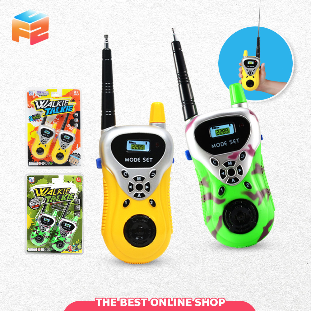 F2C วิทยุสื่อสารเด็ก Walkie Talkie ของเล่นจำลอง