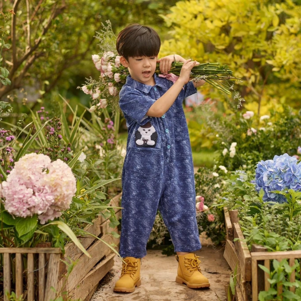 Tilly Milly ชุดเสื้อแขนสั้น กางเกงขาสั้น เด็กผู้ชาย Look9 Doggo outing