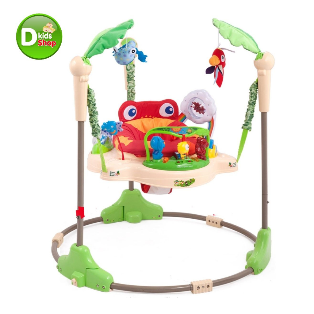 จั้มเปอร์เก้าอี้กิจกรรม 360 องศา Baby walker Jumperoo จั้มเปอร์เด็ก กระโดดมีเสียง มีไฟ หมุนได้ 360 อ