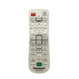 รีโมทเครื่องโปรเจคเตอร์ Panasonic รุ่น PT-MW530 630 730 MZ570 MZ670 MZ770 Projector Remote Control อะไหล่ N2QAYA000167