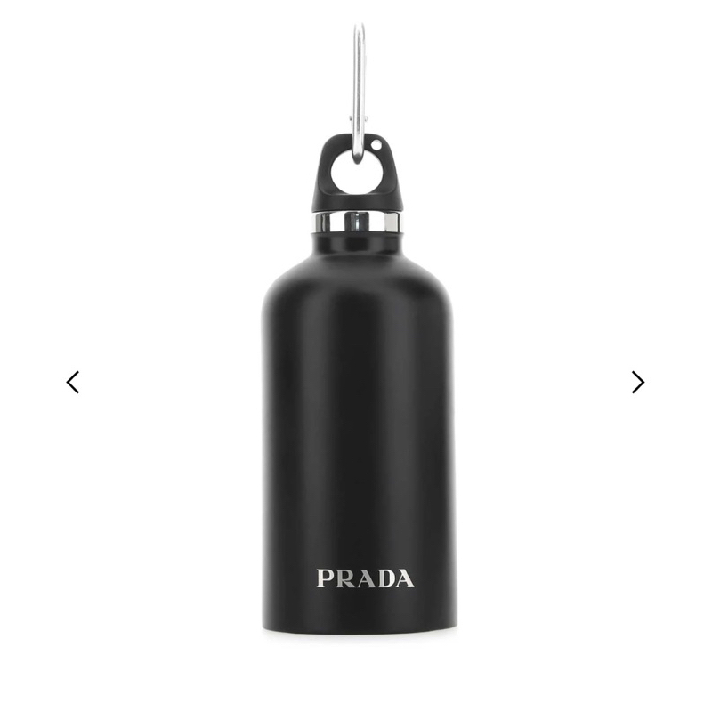 New!! Prada Logo Printed Water Bottle