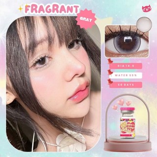 คอนแทคเลนส์ รุ่น Fragrant ยี่ห้อ Kitty Kawaii มีสี เทา ตาล สายตาปกติ