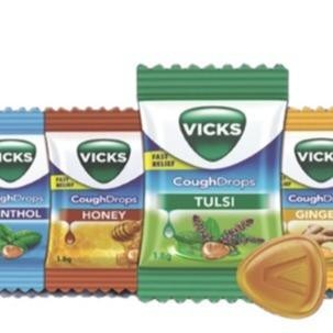 ลูกอม Vicks  มี 4 รสชาติใน 1ห่อ