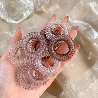 BBR06 หนังยางมัดผมแบบเกลียว ชุดหนังยางมัดผมแบบเกลียว ชุดหนังยางแบบเกลียวไล่สี ชุดหนังยาง9เส้นแบบเกลียว พร้อมส่งในไทย