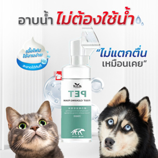 Gager (กาเจอร์) Nano Zinc โฟมอาบแห้งหมา โฟมอาบแห้งแมว ไม่ต้องใช้น้ำ กลิ่นแป้งเด็ก อ่อนโยน ป้องกันชื้อแบคทีเรีย (150ml.)