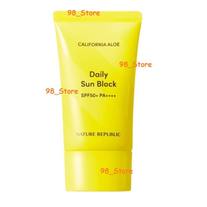 [naturerepublic] California Aloe Daily Sun Block SPF50+ PA++++, 57ml, 1 ชิ้น / Korean Sun Block SPF50