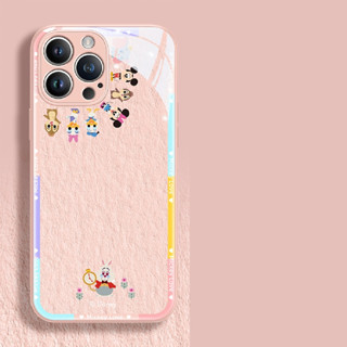 เคสโทรศัพท์มือถือไอโฟน ลายดิสนีย์น่ารัก เคสใส ซิลิโคนป้องกันการตก ความรู้สึกระดับไฮเอนด์