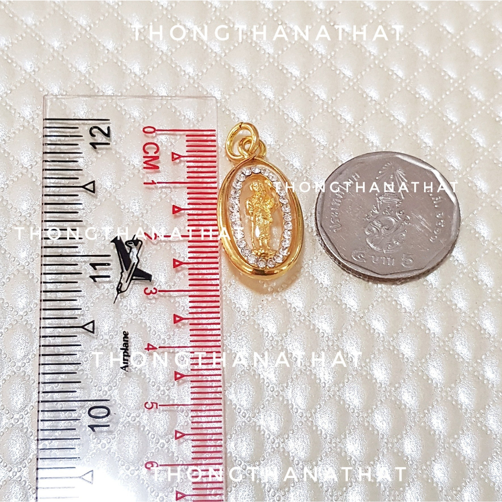 จี้พระสีวลี ล้อมเพชร ร่ำรวย มีกินมีใช้ เงินไม่ขาดมือ พระสีวลี พระไทย จี้สร้อยคอพระสีวลี จี้พระไทย