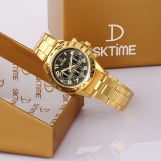 SKTIME WATCH รุ่นD21001L นาฬิกาข้อมือคู่ชาย หญิง กันน้ำ พร้อมกล่อง