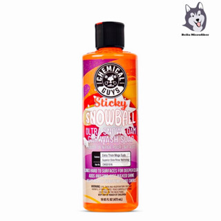 Chemical Guys Sticky Snowball Ultra Snow Foam Car Wash แชมพูล้างรถขวดจริง (16oz.)