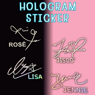 ✅พร้อมส่ง✅ สติ๊กเกอร์ Hologram ลายเซ็น BLACKPINK