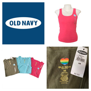 Old Navy ของแท้ เสื้อกล้าม คอยู คอเหลี่ยม ผู้หญิง ไซส์XS อก18-30นิ้ว