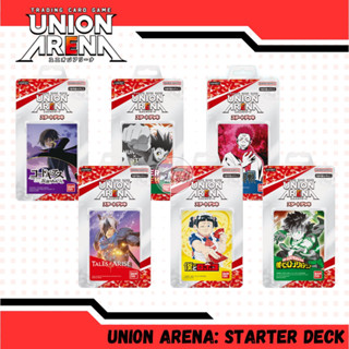 Union Arena Starter Deck: Code Geass/Hunter x Hunter/Jujutsu Kaisen/Tales of Arise/Me &amp; Roboco/ My Hero Academia