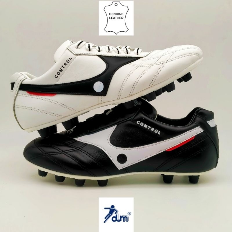 (Dumลิขสิทธิ์💯)รองเท้าฟุตบอล/สตั๊ด dum ของแท้ ***หนังแท้ทั้งตัว***