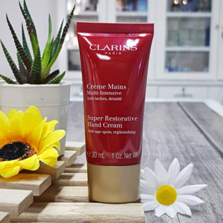 Clarins super restorative hand cream 30ml ผลิต 09/2022