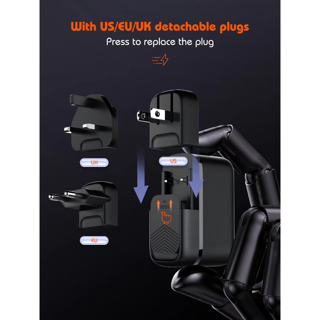 LDNIO Q366 GaN 65W  หัวชาร์จเร็ว  PD3.0/ QC3.0 อแดปเตอร์ Adapter Fast Charger ขาปักสำหรับทั่วประเทศ ราคา ถูกที่สุด ดีลบีเคเค แกลเลอรีภาพที่ 9