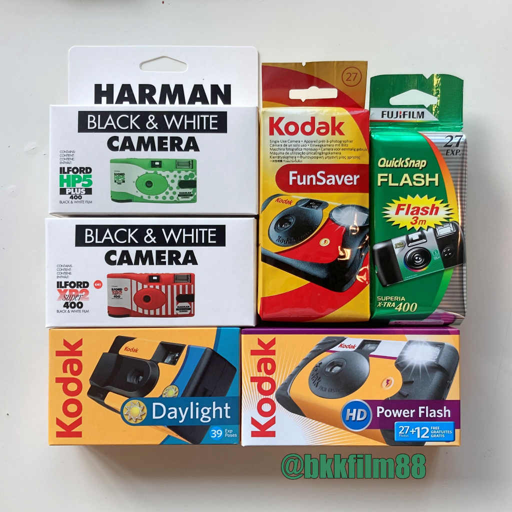 กล้องฟิล์มใช้แล้วทิ้ง Disposable Film Camera 35mm Kodak Fuji Ilford Harman กล้องฟิล์ม Single Use