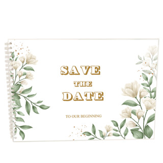 สมุดเซ็นอวยพรแต่งงานSave the date พร้อมส่ง