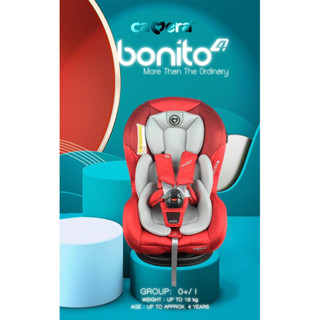 (ประกัน3ปี) Camera Baby คาร์ซีทเด็กแรกเกิด - อายุ 4 ปี รุ่น BONITO-4 ติดตั้งด้วยระบบบสายเบลท์