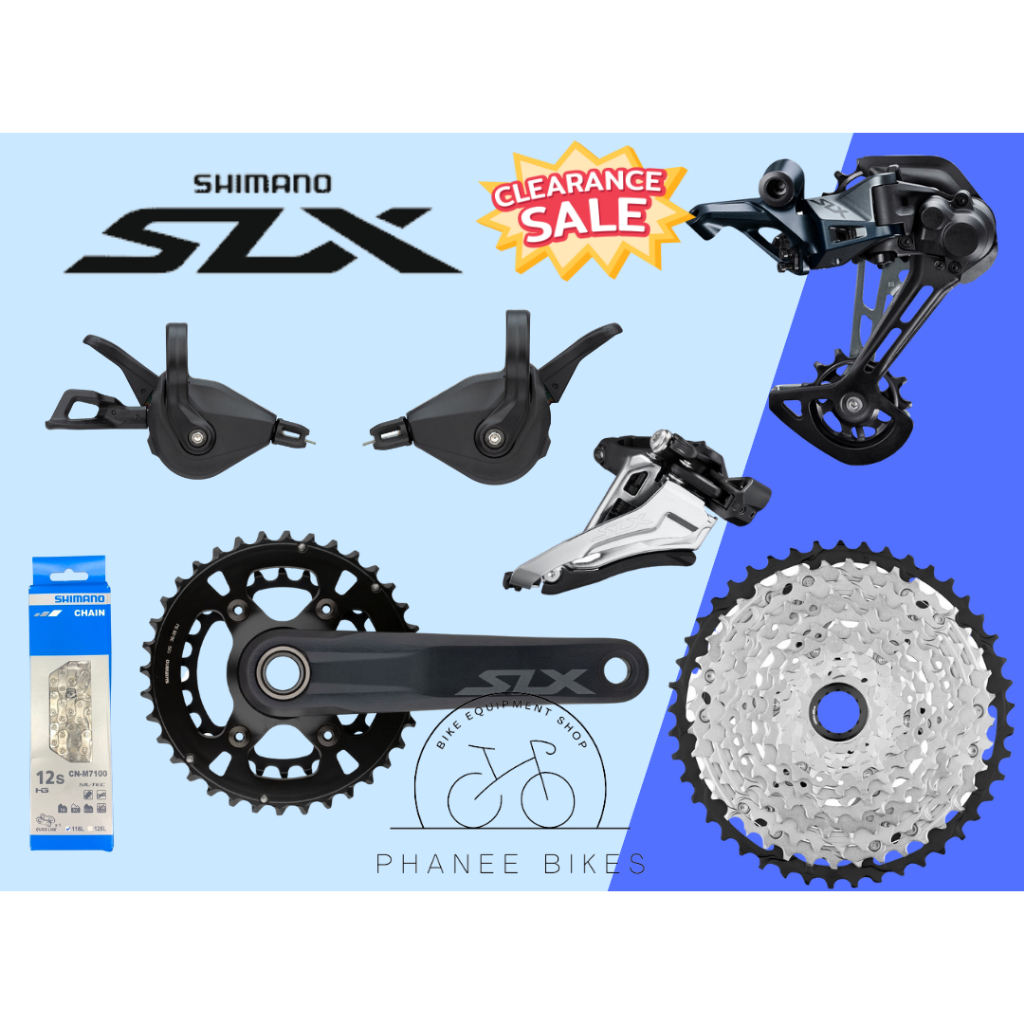 ชุดเกียร์ Shimano SLX 12 Speed Groupset รุ่น M7100