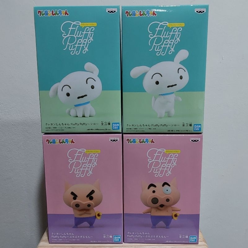 CRAYON SHIN-CHAN FLUFFY PUFFY SHIRO BURIBURI ZAEMON BANDAI BANPRESTO SHINCHAN ชินจัง [มือ2]