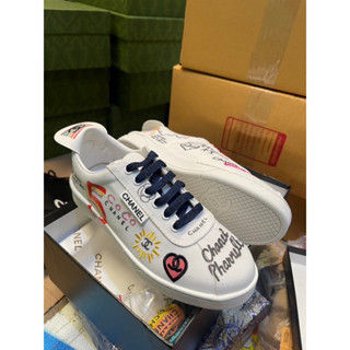 [ พร้อมส่ง ]Ch*nel Sneakers Pharrell White Multi-Color Size 36 - 45 [HIEND 1:1]