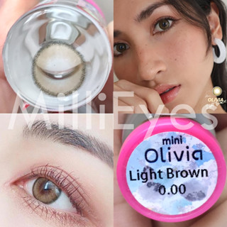 สีน้ำตาลLight ขายดีที่1 คอนแทคเลนส์พรีเมี่ยม Olivia (Kittykawaii) เลนส์มินิ ตาหวาน ละมุน เกาหลี ใส่ไปเรียน เลนส์เจ้าสาว