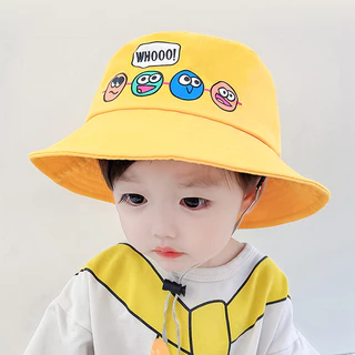 หมวกเด็ก หมวกบักเก็ตเด็ก 2-5 ขวบ แฟชั่น ลายการ์ตูน Bucket มีสายคล้องคาง