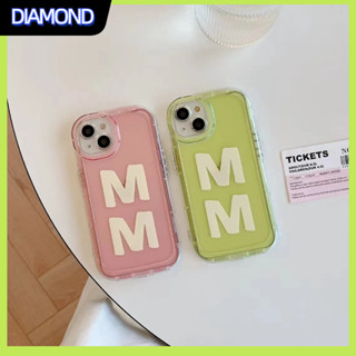 💲คูปองเคลม💲เคสไอโ case for iphone 11 12 ภาษาอังกฤษ แบบอักษร เคส 14 13 12 11 pro max ซิลิโคนเหลวป้องกันการตกหล่นทนทาน