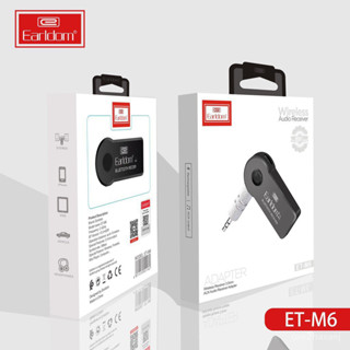 บลูทูธรถยนต์ Earldom "ET-M6" Wireless Receiver เชื่อมต่อง่าย Music Transfer to Speaker