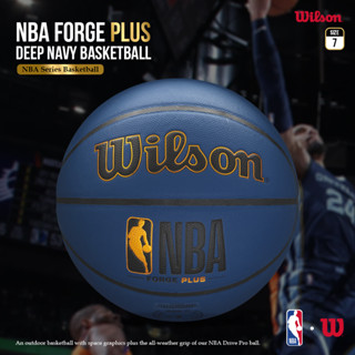 Wilson ลูกบาสเก็ตบอล NBA Forge Plus Deep Nvy เบอร์ 7 WTB8102XB07(1790)