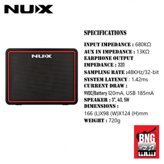 ืNUX MIGHTY LITE BT MKII แอมป์กีตาร์ไฟฟ้า สุดคุ้ม พกพาสะดวก