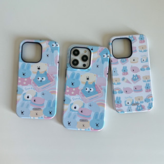 booboobunny case premium 2in1 2ชั้นคลุมเครื่อง สกรีนแล้วน่ารักมากๆๆ มี2ลายให้เลือกน๊า🐇🌈🥞🍯🥣 สั่งได้เลย😍