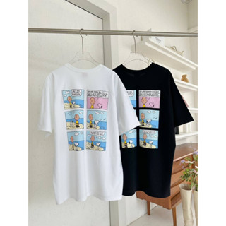 พร้อมส่ง เสื้อยืดโอเวอร์ไซร้ ลายสนูปปี้ PEANUTS SEA เสื้อยืดเนื้อผ้าเกรดพรีเมียม สนูปปี้