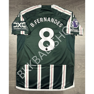 เสื้อฟุตบอล แมนยู Away เยือน 2023/24 พร้อมอาร์มพรีเมียร์ลีค No Room เบอร์ชื่อ 8 B.FERNANDES